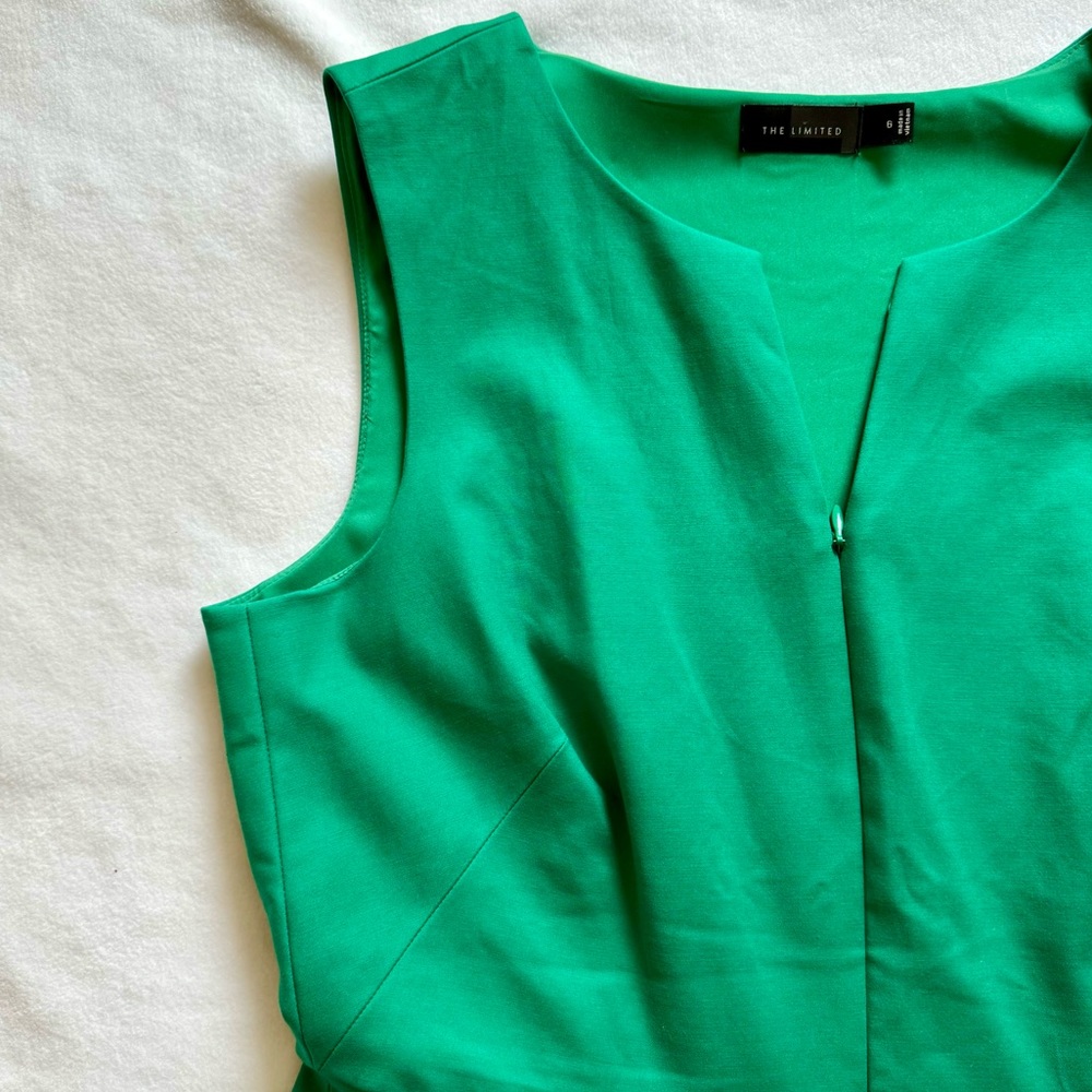 The Limited Green Sleeveless Dress